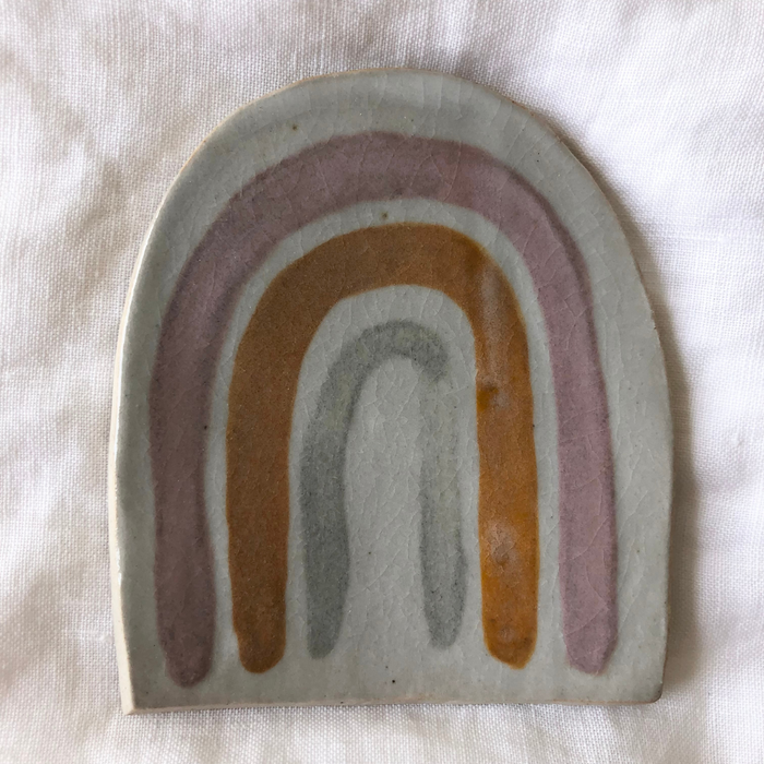 Handmade Ceramic Rainbow Dish